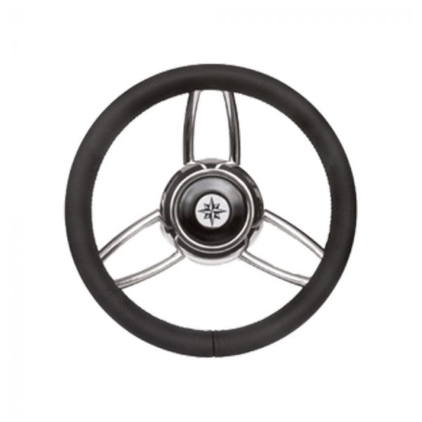 Кермо Ultraflex 27B з нержавіючої сталі зі штучною шкірою чорного кольору - 00068736