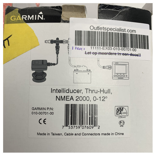 Garmin tru-hull NMEA2000 Intelliducer djupgivare 0-12 grader - 010-00701-00