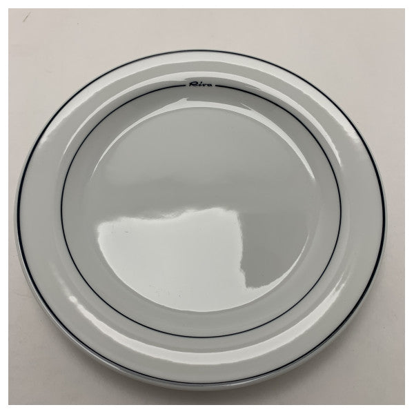 Riva 210 mm högkvalitativa emaljerade ståltallrikar i Riva-stil � Hållbara marina tallrikar Set med 6 st