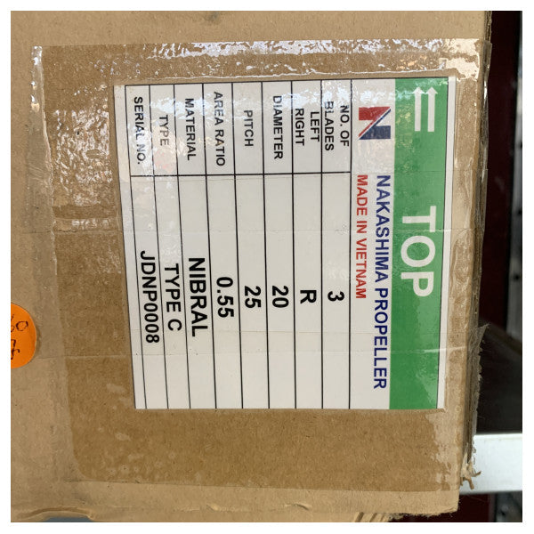 Витло Nakashima тип C с 3 лопатки 20 x 25 RH 40 mm