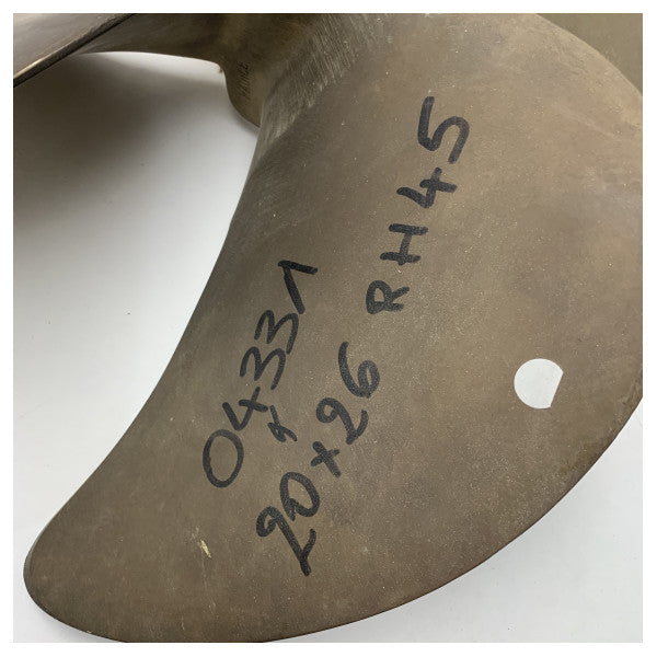 Hélice Eliche Radice 4 palas 20 x 26 RH diámetro 45 mm