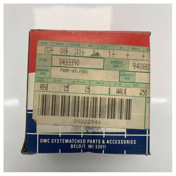 Pompa carburante Johnson Evinrude OMC 0398678 0433386 0433390