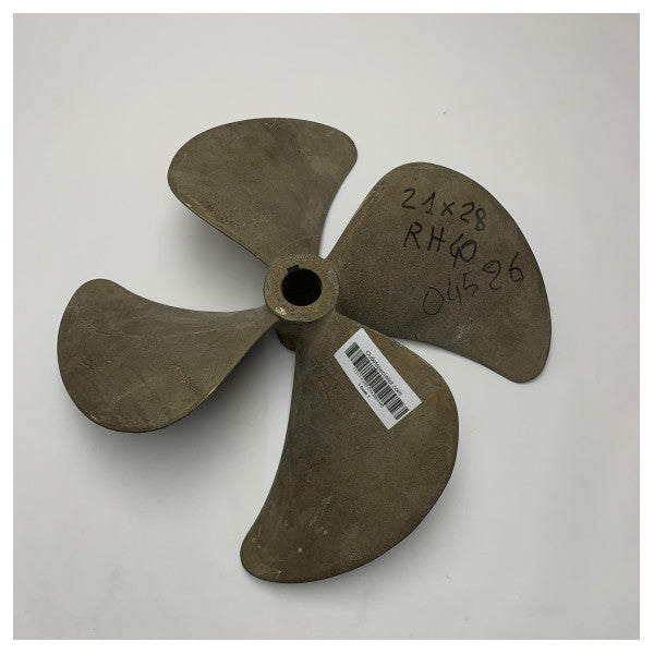 Eliche Radice 4-bladet 21 x 28 RH propel med en diameter på 40 mm