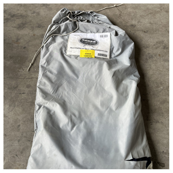 Sessa Marine C43 transparante blauwe achterstevenkap