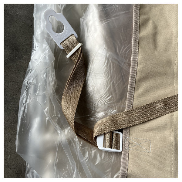 Sessa Marine бежов прозрачен сенник за затваряне на кърмата на кокпита с монтажен комплект - 048088L1