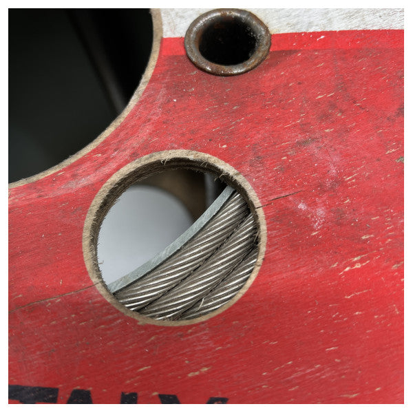 Cabo marítimo de aço inoxidável de 6 mm de alta qualidade - 100 m de corda flexível e resistente à corrosão