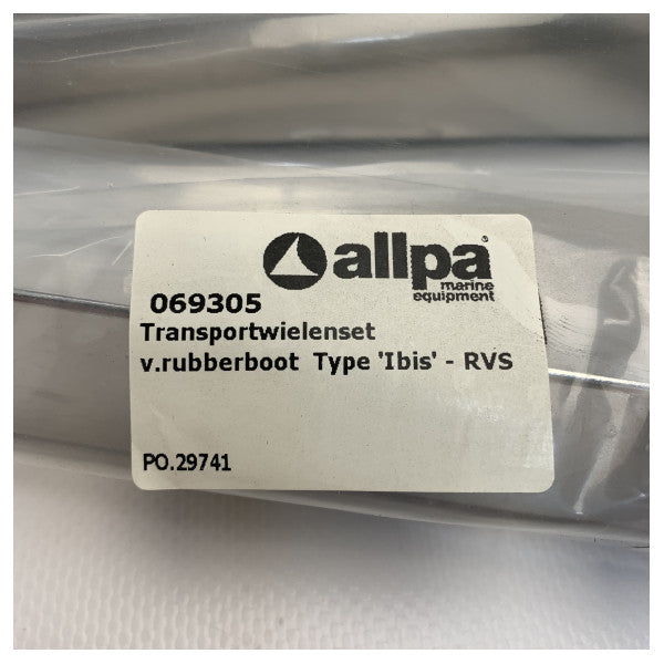 Комплект транспортних коліс Allpa з нержавіючої сталі для гумового човна Ibis - 069305
