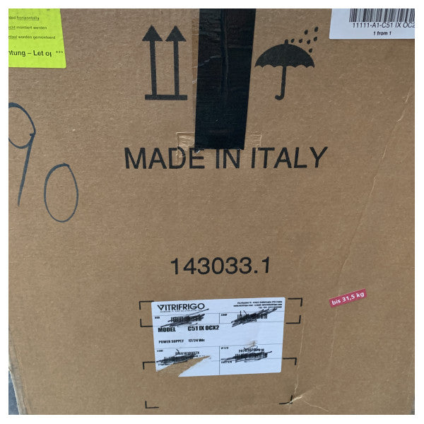 Vitrifrigo C51 IX OC2 51L kompresor hladnjak 12/24V nehrđajući čelik