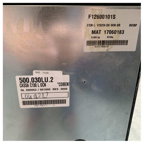 ثلاجة بضاغط الهواء Vitrifrigo C130 130 لتر 12/24 فولت أسود