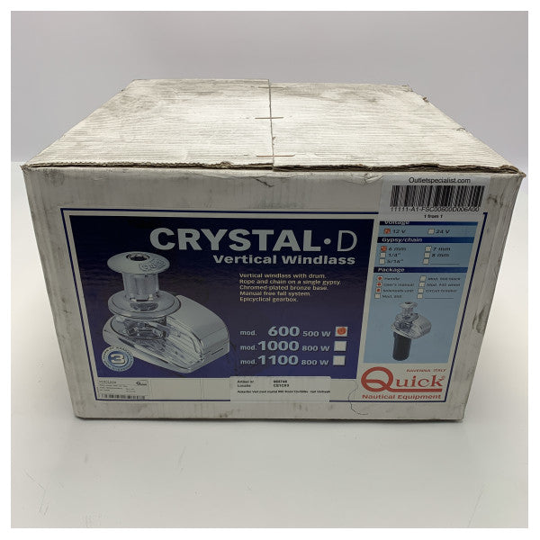 Quick Crystal 600 κάθετο βαρούλκο 500W | 6 mm | 12V - FSC00600D006A00