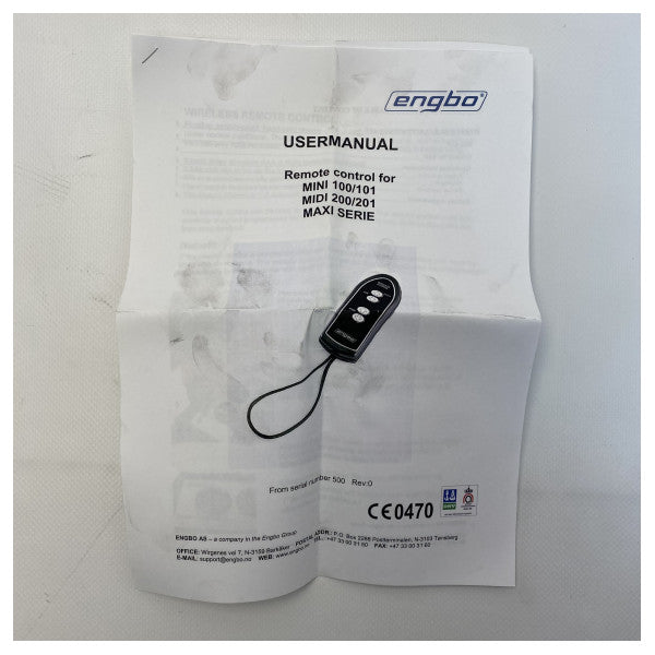 Engbo RC-01 trådløs fjernbetjening med 6 funktioner