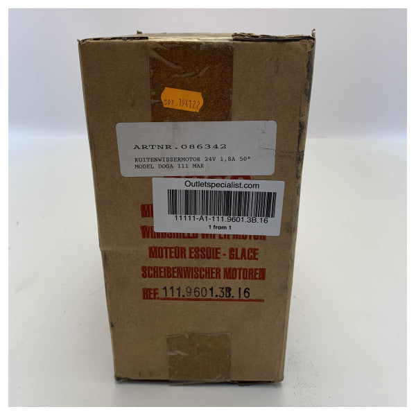 Doga 111 MAR 24V ワイパーモーターブラック 50度 - 111.9601.3B.16