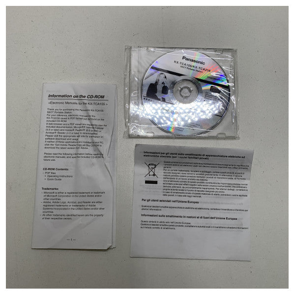 Panasonic mobile Wireless Phone - KX -TCA155CE