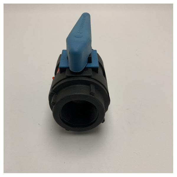 Trudesign 1-1/4-BSP 1 1/4-инчов черен пластмасов сферичен кран