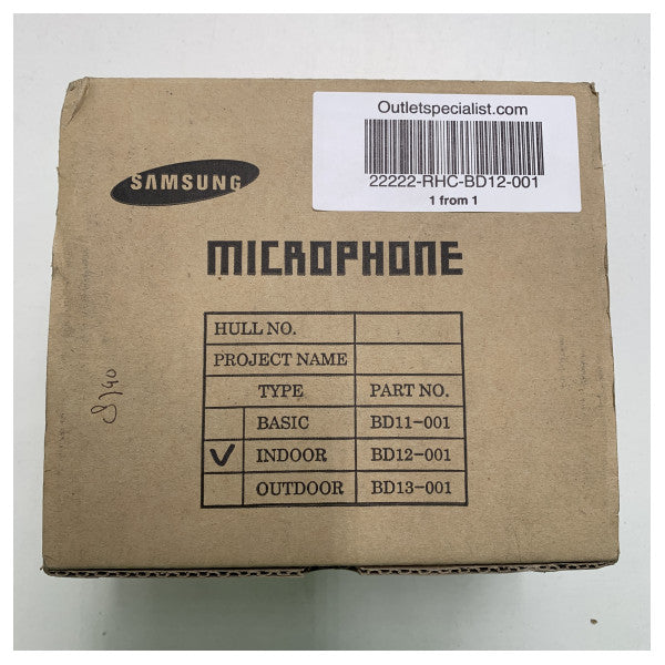 Samsung Marine-Grade Indoor Microphone BD12-001 ��� Holdbart, kompakt design til kommunikation om bord på skibe