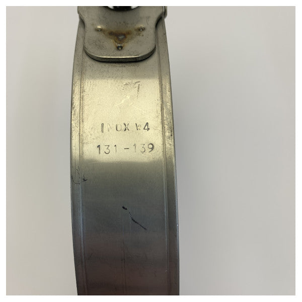 ASA Slangeklemme 131-139mm - Rustfrit stål justerbar
