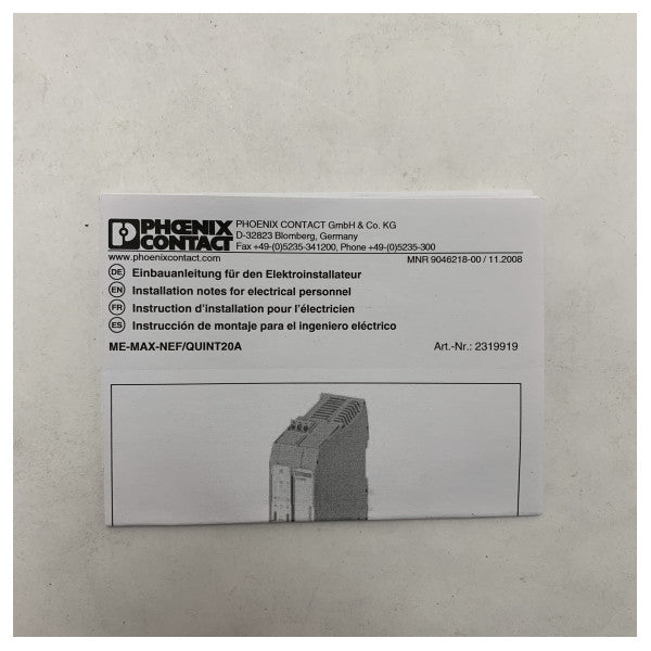 Phoenix Contact Filter Me-Max-Nef/Quint20 A