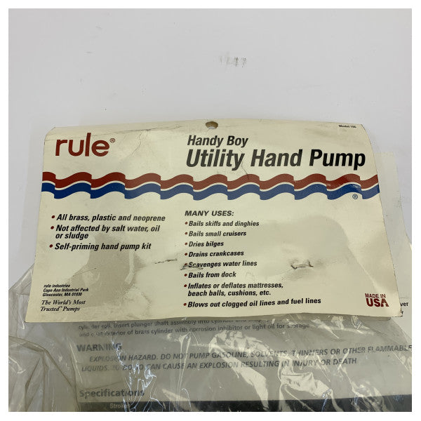 Rule Handy Boy 155 Manual Utility Pump Red