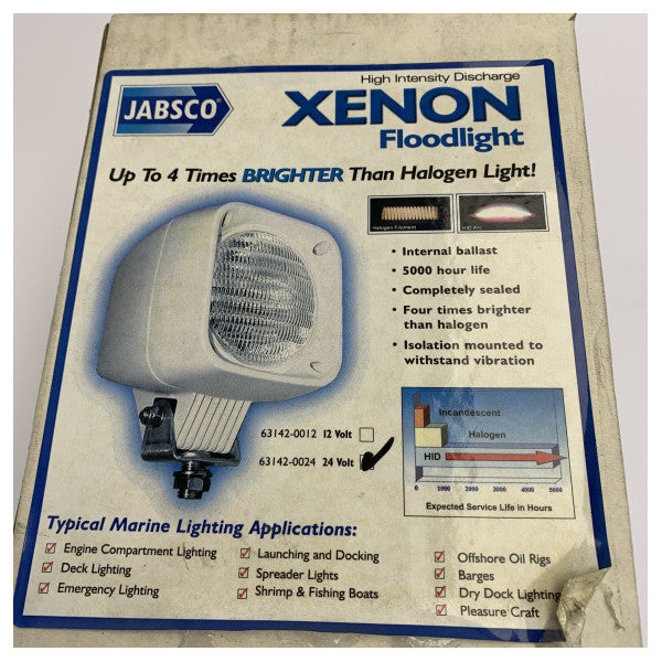 Jabsco Faro Xenon 24V Marina Faretto - 63142-0024