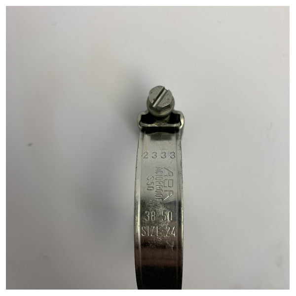 ABA Slangeklemme Rustfrit Stål W5 - 38-50mm - ABA1250W5