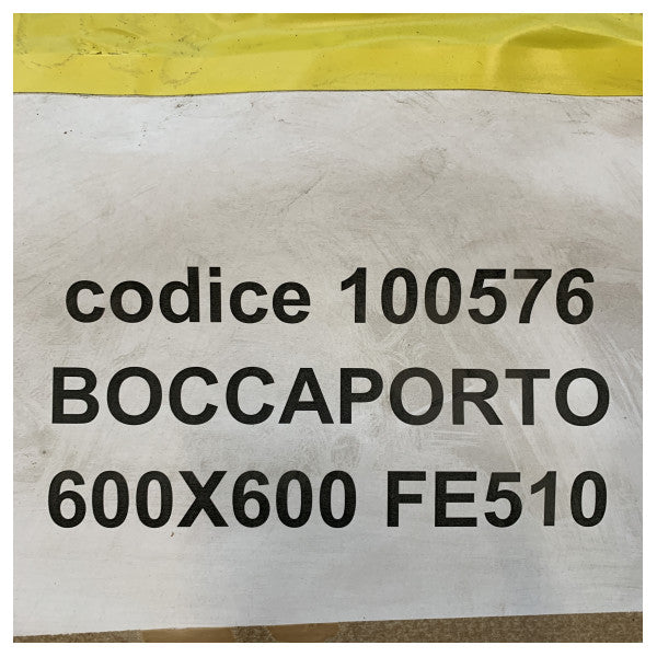 Hochbelastbare 600 x 600 mm große Stahlabdeckung für Schiffsluken mit wetterfester Dichtung und einfachem Handrad-Mechanismus