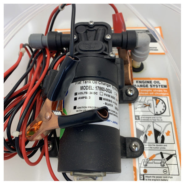 Jabsco 24V olie skiftesystem med pumpe - 17860-0024