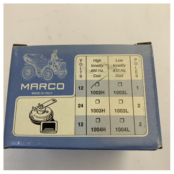 Marco Elektryczny Róg Statku - 12V Pojedynczy Róg - 01002H
