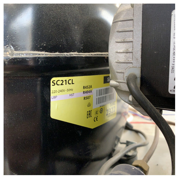 Kompressorfryser i rustfrit stål 58 x 66 x 190 cm