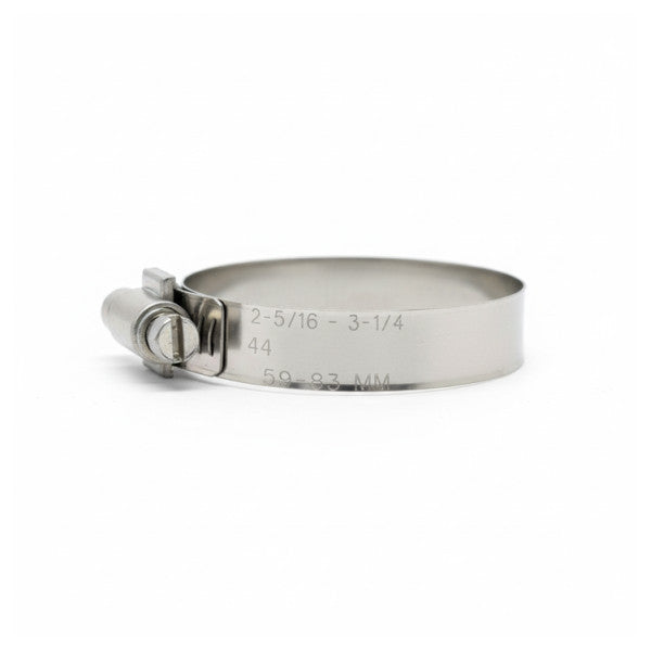 Paslanmaz çelik hortum kelepçesi W4 59-83mm - Mükemmel Marine Kalitesi