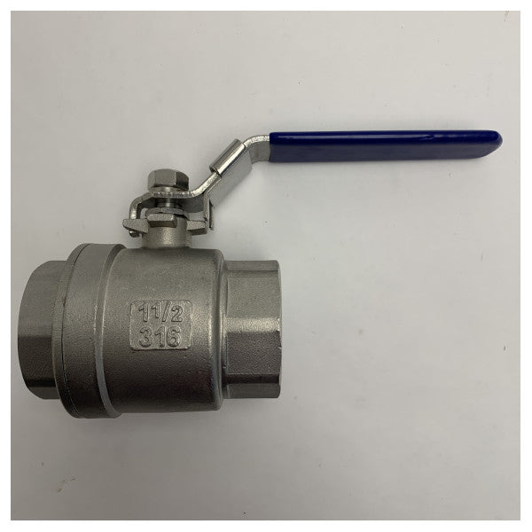 Stainless Steel 316 Ball Valve 1 1/2 Inch 1000WOG