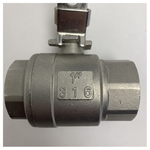 Vanne à boule en acier inoxydable 1 pouce 1000 WOG