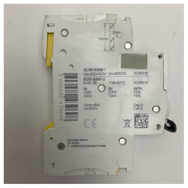 Schneider Electric A9F03116 16A 240V Marine-Grade Automatic Circuit Breaker