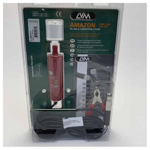 LVM Amazon 117 Marine Bilge og Inline-Pumpe 24V - Brændstof og væske