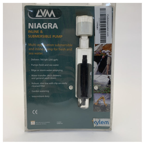 Niagara LVM141 Bilge and Inline Pump 12V - Diesel and Liquid