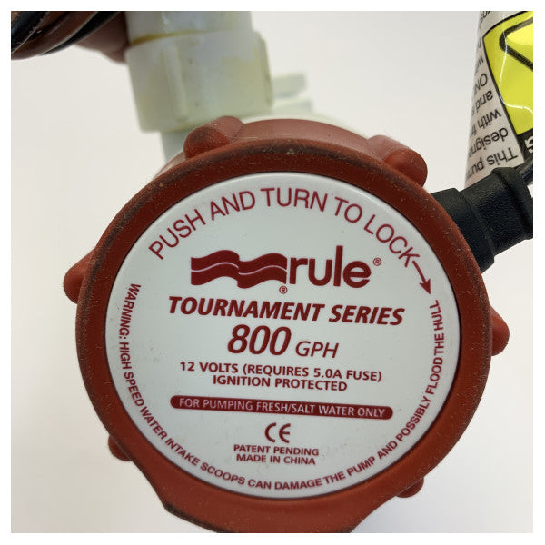 Rule 403CM Livewell Aerator Pump - 800 GPH - Marine Bilge Pump
