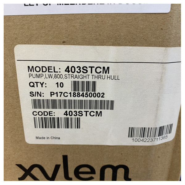 Regel 403STCM Bilgepumpe 800 GPH - Straight Through Skipper Pumpe