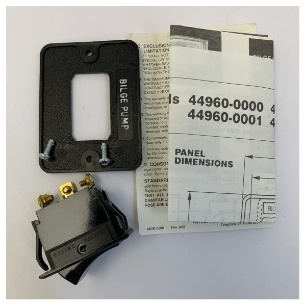 Jabsco 44960-0001 Marine 3-Way Switch - Electric - 12V