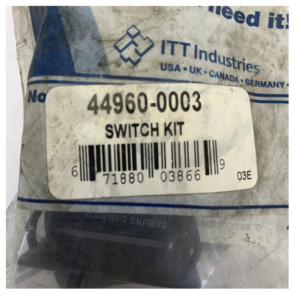 Jabsco 44960-0003 Marine Electrical Switch - 2-Way Switch - 12V