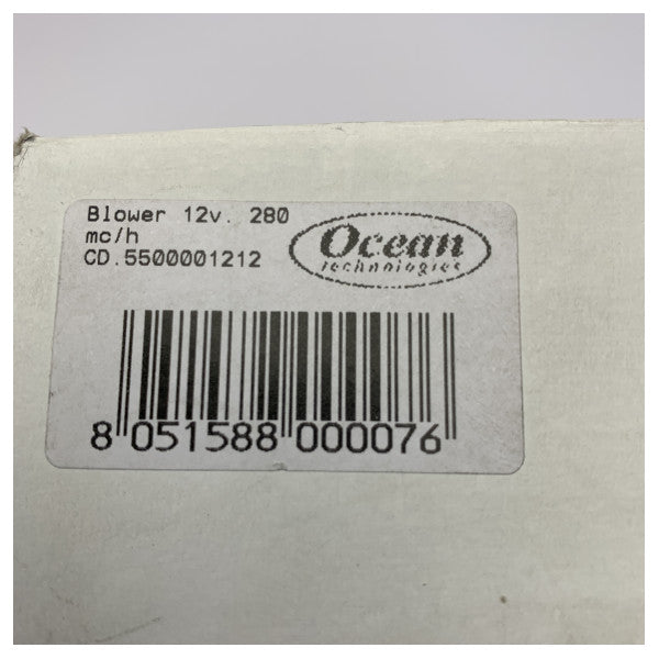 Ocean Technologies Marine Air Extractor 12V - Ventilationssæt med slange og rist
