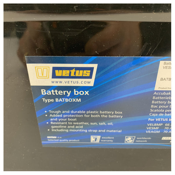 Vetus BATBOXM Contenitore per batteria per VELBMP66 VESMF e VEAGM70