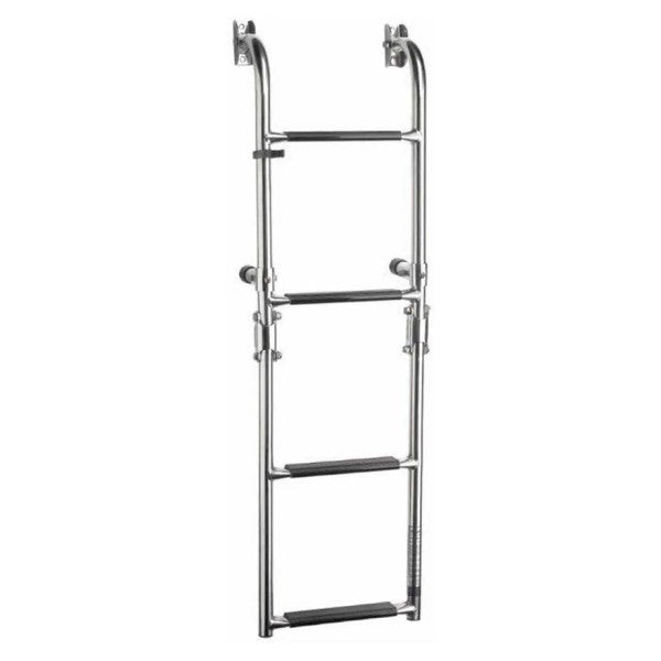 Scala da bagno Vetus SLF4A - Acciaio inossidabile - 4 gradini - Pieghevole - incl. kit di montaggio