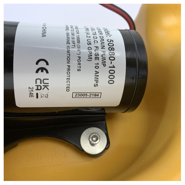 Jabsco avløpsvannstank system 35L med 12V makseratorpumpe og sensor