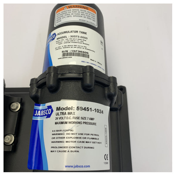 Jabsco 59451-1024 Ultra Max drikkevandspumpesystem 24V - 13L/min HP