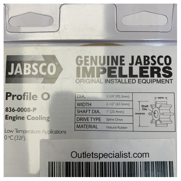 Jabsco 836-0008-P Döner Pervane - Orijinal Marine Parçası