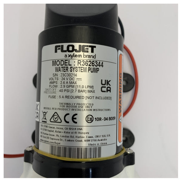 Flojet R3626344A Vattentryckssystem - Marin vattenpump