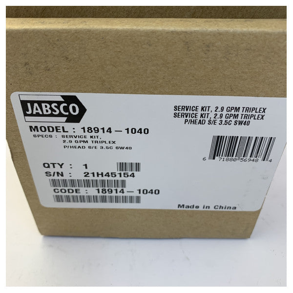 Jabsco 18914-1040 pumphuskit - delar till marinpump