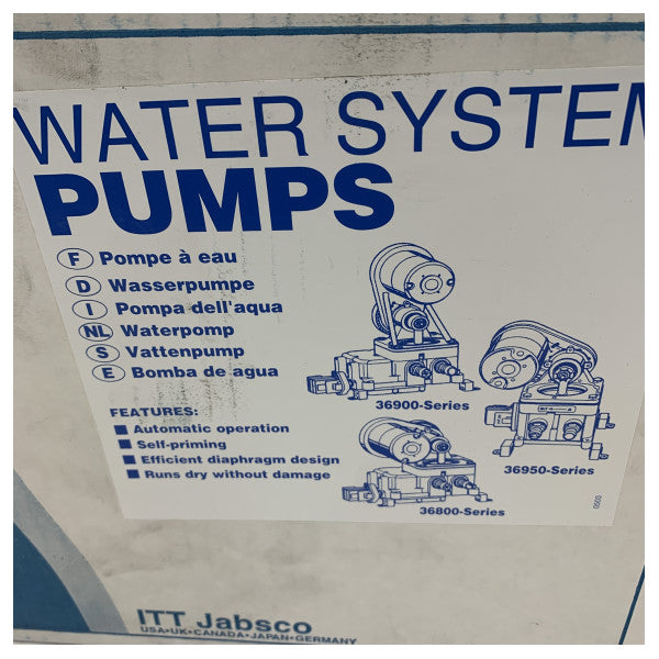 Jabsco PAR 36900-0200 Drikkevandspumpe Autoklave 12V