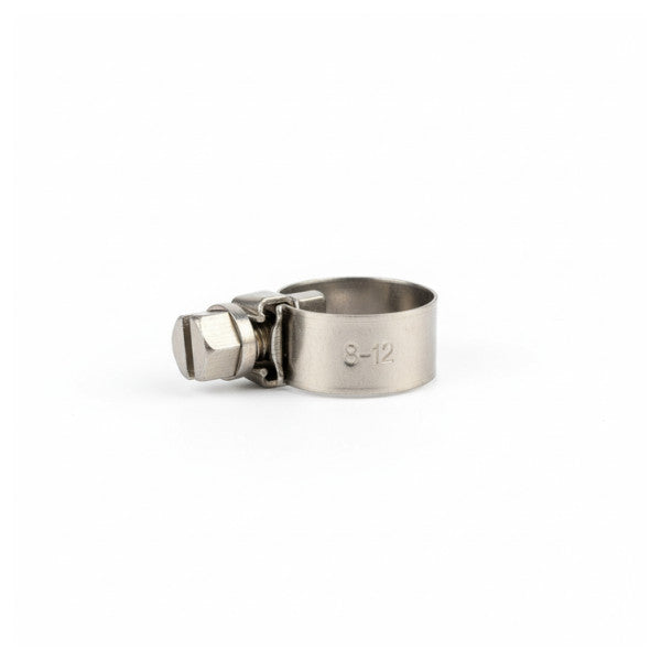 Fascetta stringitubo in acciaio inox W4 8-12 mm - larghezza 9 mm - resistente alla corrosione