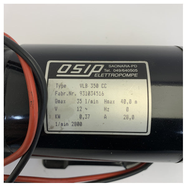 Xylem Osip VLB-350CC Brass Marine Water Pump 35L/min - 12V