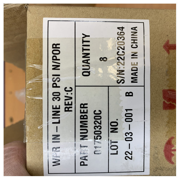 Regulator ciśnienia wody Flojet 30 PSI - 01750320C